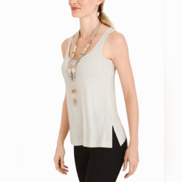 NWT Marla Wynne Tank Top Women's Size 2X Tan Lightweight Summer Boho Vaca - Picture 1 of 9